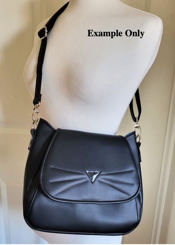 Cat Crossbody Bag - Black
