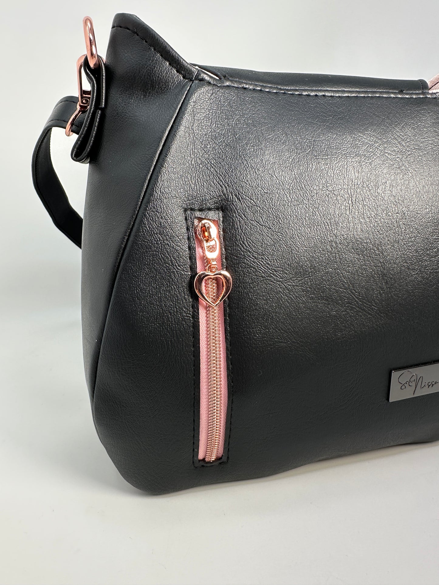 Cat Crossbody Bag - Black