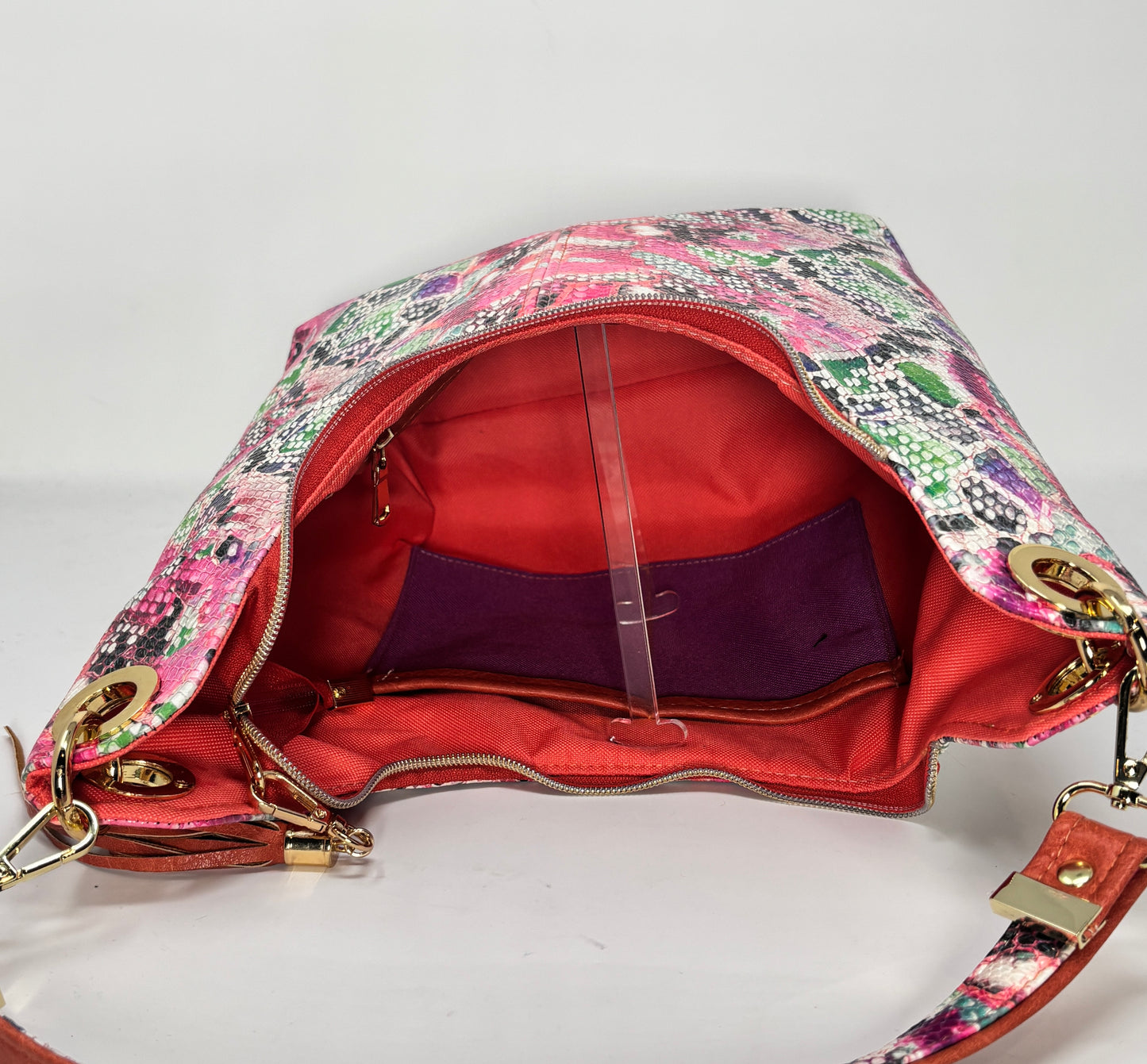 The Uptown Swing Hobo Bag - Rainbow Snake