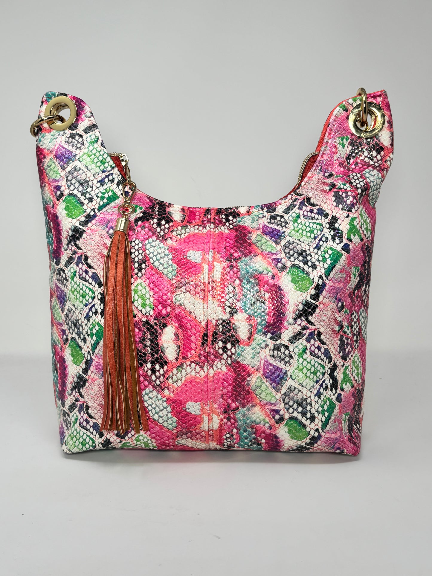 The Uptown Swing Hobo Bag - Rainbow Snake