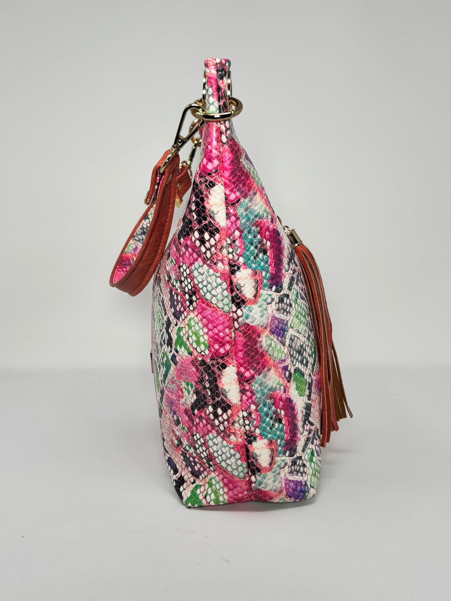 The Uptown Swing Hobo Bag - Rainbow Snake