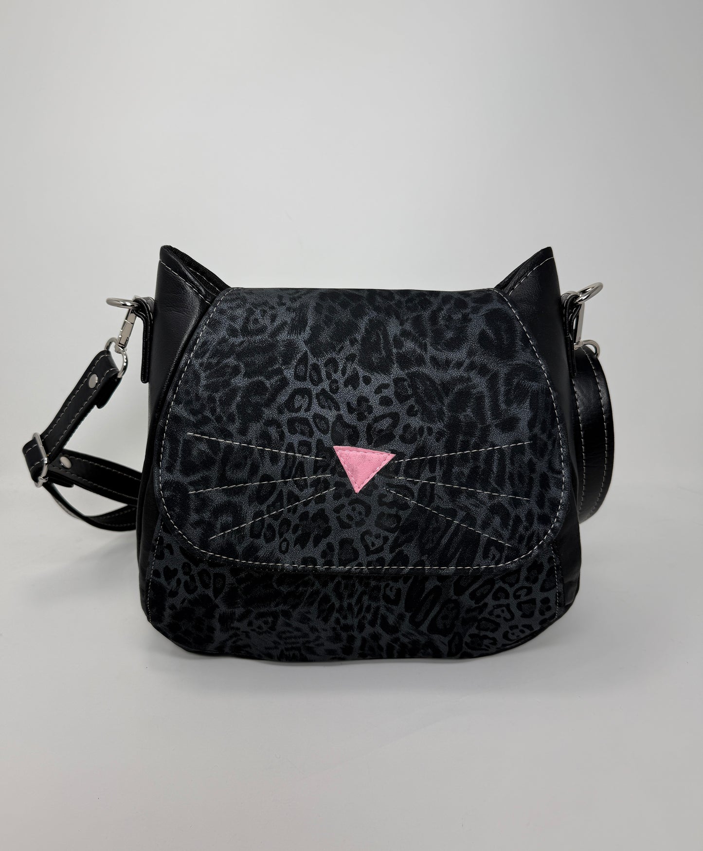 Cat Crossbody Bag - Leopard