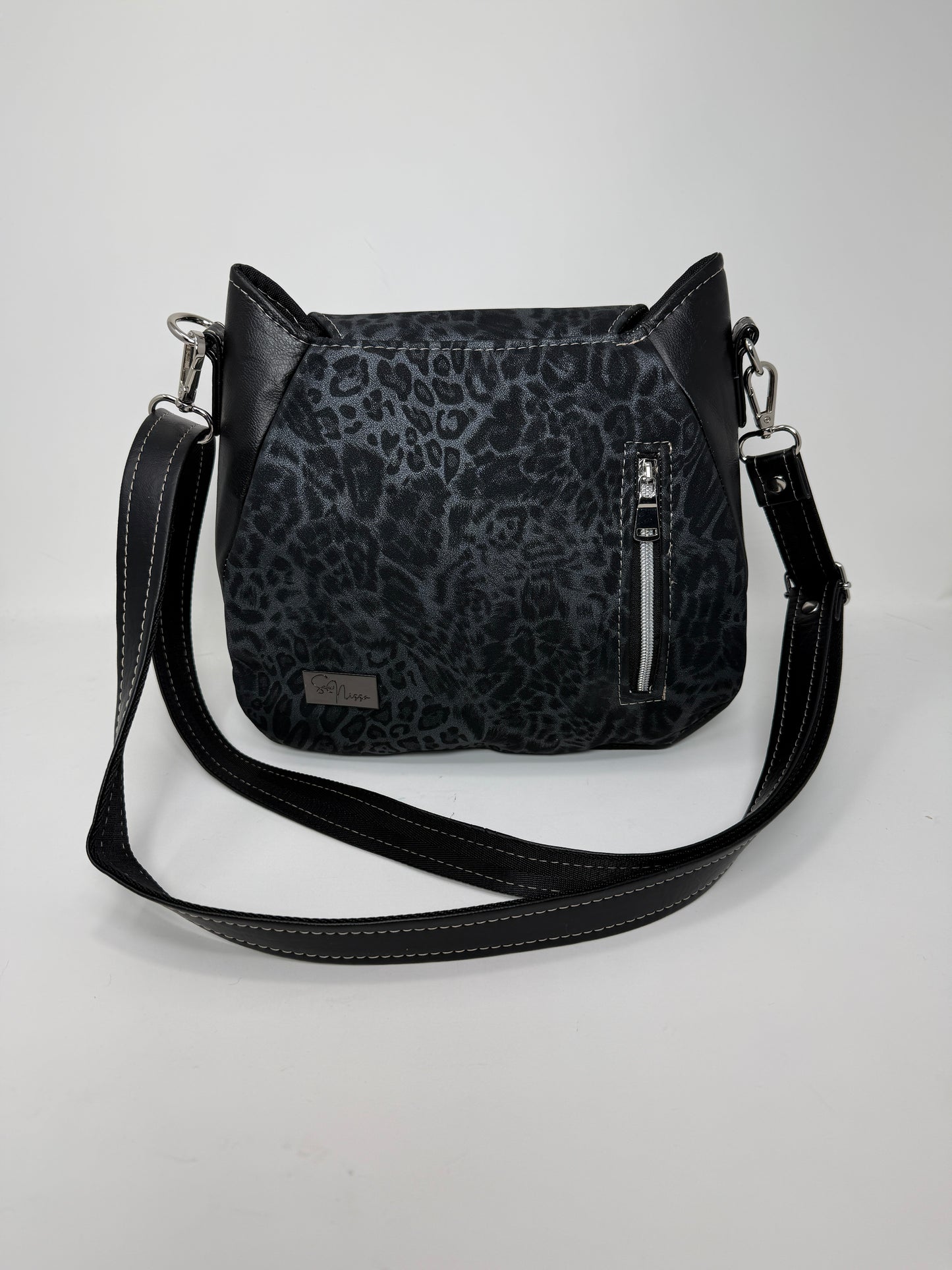 Cat Crossbody Bag - Leopard